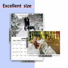 Lịch treo tường chủ đề chó Husky năm 2025. Bìa mờ, 15 hình ảnh chó Husky độ nét cao được in bên trong, lưới lớn để lập kế hoạch. Thích hợp sử dụng tại văn phòng hoặc gia đình, giúp lịch trình công việc và cuộc sống của bạn được tổ chức tốt hơn. Kích thước mở: 42x28,5cm/11,2x16,5in - Nhiều màu - Xem 2