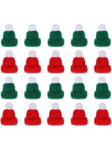 12 chiếc-Mũ len mini trang trí Giáng sinh, Mũ len mini làm đồ trang trí Giáng sinh, Đồ thủ công tự làm cho tiệc Giáng sinh, Mũ len nhỏ có nắp đậy bình, Mũ len hình người tuyết, Đồ trang trí Giáng sinh năm mới, Giáng sinh, Trang trí Giáng sinh, Đồ dùng cho tiệc Giáng sinh, Đồ trang trí Giáng sinh, Trang trí cây thông Noel, Trang trí nhà cửa, Quà tặng tiệc Giáng sinh (Màu ngẫu nhiên) - Nhiều màu - Xem 1