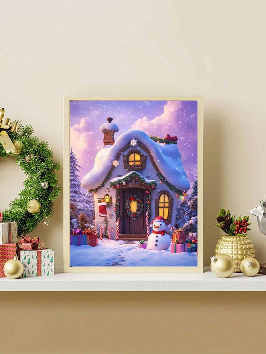 School Supplies Christmas DIY Numeric Painting Lights Up Creative Life