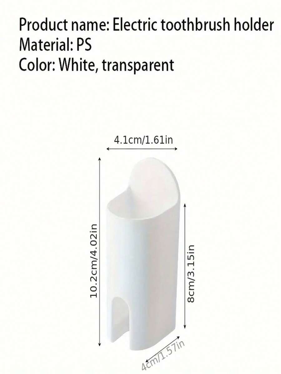 1pc Electric Toothbrush Holder, Wall Mounted Toothbrush Storage Rack