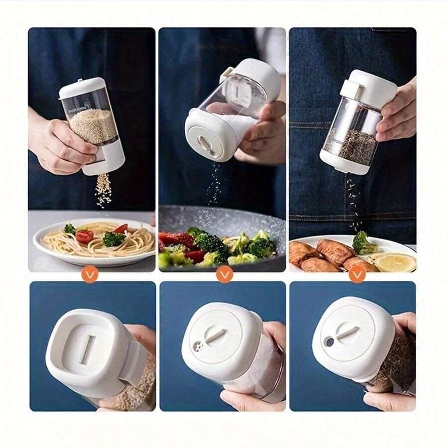 Seasoning Bottle With Metered Salt Shaker, Quantitative Controlled