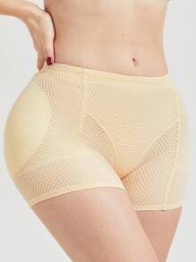 Ladies' Waist-Binding Hip-Lifting Body-Shaping Shorts With Detachable Sponge Pad
