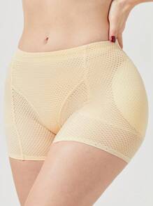Ladies' Waist-Binding Hip-Lifting Body-Shaping Shorts With Detachable Sponge Pad