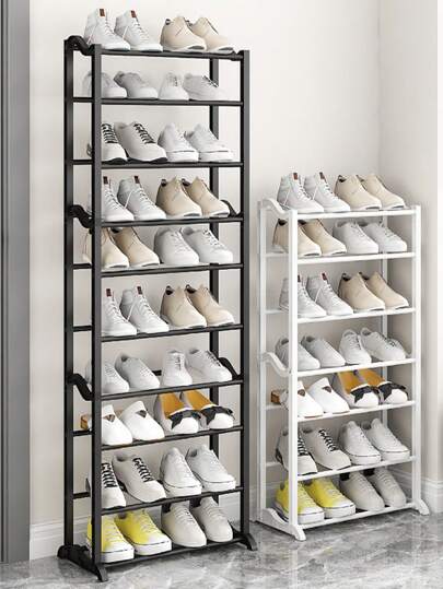 1pc Simple Shoe Rack, Home Shoe Organizer, Multi-Tier Shoe Cabinet For Entryway, Small Shoe Rack, Narrow Shoe Rack For Dorm Room, Storage Shelf, Footwear Holder