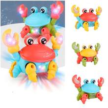 Yong Battery Operated Fun Musical Toy Crab Runaway With Lights - Blue - View 2