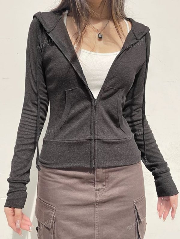 Women's Casual Fitted Jacket For Early Autumn, Minimalist Design