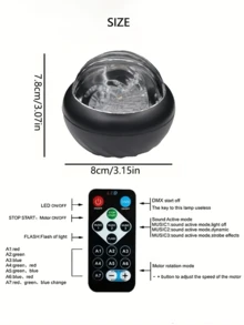 1 máy chiếu YETHKE Aurora - Đèn LED 2 trong 1 Northern Lights & Ocean Wave, Đèn chiếu sao USB LED với 14 hiệu ứng ánh sáng - Điều khiển từ xa, Đèn ngủ dùng nguồn USB cho phòng ngủ, phòng trò chơi, rạp hát tại nhà, trần nhà và tiệc tùng - Đổi màu, có thể điều chỉnh độ sáng và tiết kiệm năng lượng - Nhiều màu - Xem 8