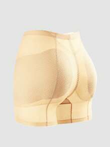 Ladies' Waist-Binding Hip-Lifting Body-Shaping Shorts With Detachable Sponge Pad