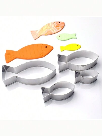1pc Stainless Steel Catfish Shape Cookie/Cake Mold For Baking