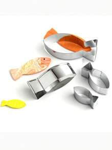 1 件不锈钢鲶鱼形饼干/蛋糕模具，适用于烘焙 - 餅乾模 - 查看 3