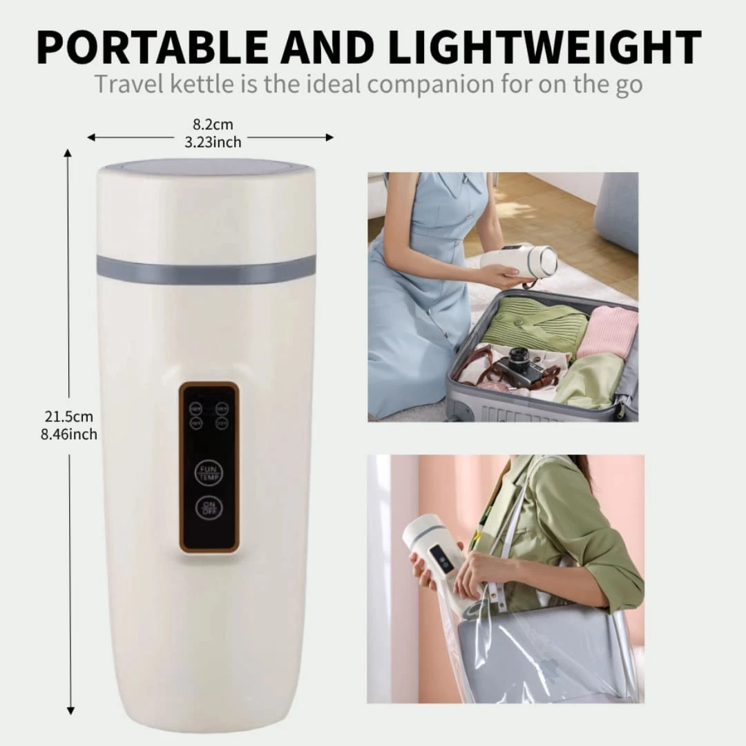 OCTAVO Travel Electric Kettle Portable Mini Kettle, Small Hot Water