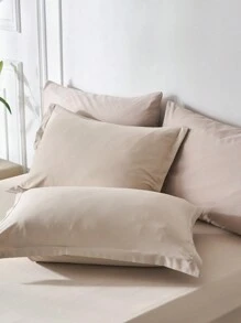 7 Piece Bed In A Bag Comforter Set Queen, Fashion Solid Geometry   Comforter And Sheet,Pillowcase Set, Soft Microfiber , Comfortable And Warm Bedding Set,Bedroom Decor For All Seasons,Ideal Gift - 卡其色 - 查看 10