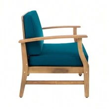 Upgrade Your Outdoor Living With Club Chair - Premium Quality And Comfort Guaranteed - 藍色+相思木 - 查看 8