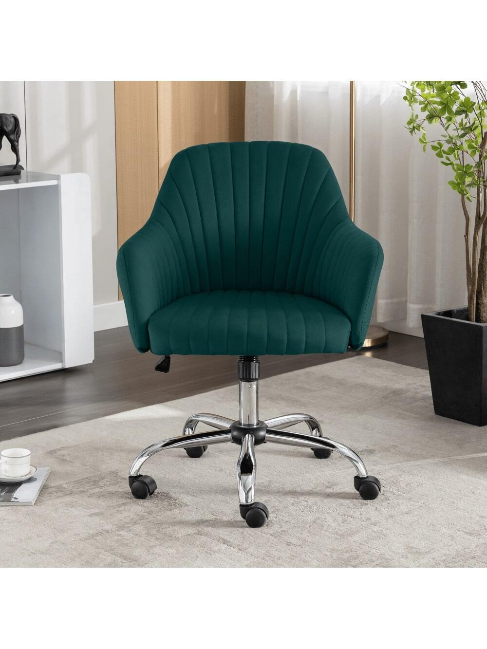 Accent Chair Modern Home Office Leisure Chair With Adjustable Velvet