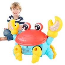 Yong Battery Operated Fun Musical Toy Crab Runaway With Lights - Amarillo - Ver 3