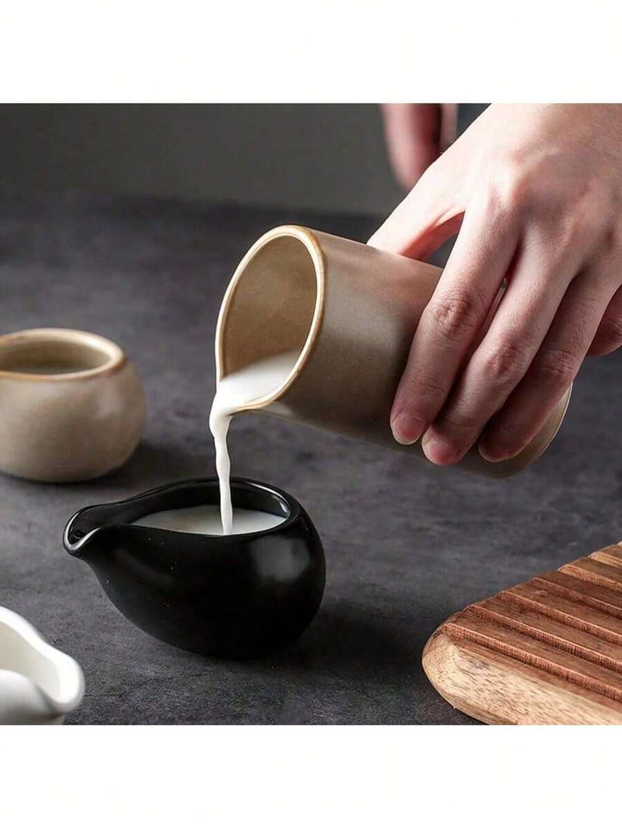 Jug Milk Pitcher Cup Creamer Syrup Frothing Dispenser Afternoon Tea