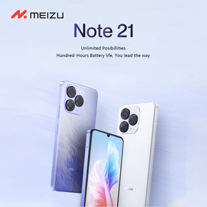 Meizu MEIZU Note 21 (M411H) Android 14, CPU T606, 8GB (4GB + 4GB Memoria Extendida) + 256GB, Pantalla Emocionante HD+ de 6.74", Cámara Triple de 50MP, 90Hz de Movimiento Imparable, Batería de 6000mAh que Dura Todo el Día, Carga Rápida de 18W, Dual SIM Dual Espera, Cargador 4G Especificaciones Europeas Smartphone