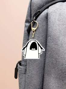 1/6 件套趣味爱心表情表情亚克力钥匙扣，透明白色时尚卡通人物图形钥匙扣，背包吊坠，手机钥匙扣，情侣/粉丝礼物学校汽车配件可爱哥特 Y2k 包挂绳带身份证夹汽车配件包饰 - 彩色 - 查看 4