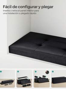 SONGMICS Storage Bins With Lids - Black - View 4