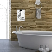 1pc, Funny Bathroom Signs, Flush That Toilet Washroom Decor Metal Tin (8in*12in/20cm*30cm)