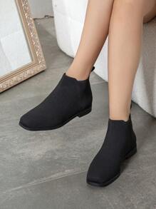 Damskie krótkie buty i botki Chelsea Boots, buty na imprezę świąteczną, krótkie buty bankietowe, płaskie buty