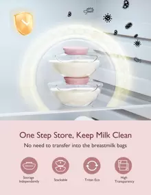 Momcozy Electric Breast Pump Portable Mobile Flow | M9, App Discreet Control Portable Breast Pump M9 24mm - 玫瑰紅 - 查看 7