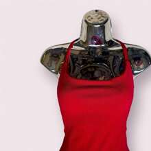 BASIC BODYSUIT AUTUMN WINTER COLOURS CASUAL RIBBED PREMIUM - 紅色 - 查看 2