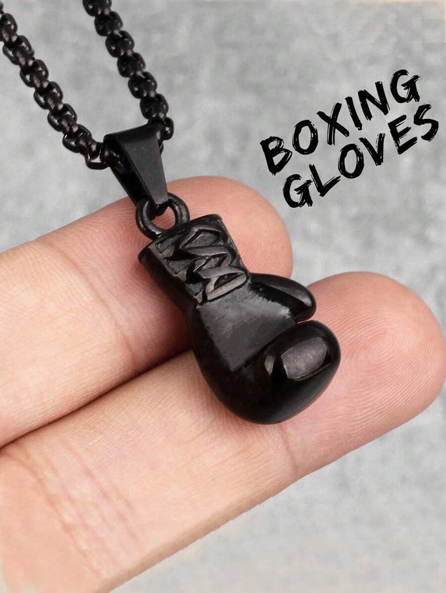 1 件時尚創意男士拳擊手套形狀項鍊 - 拳擊套 - 查看 1