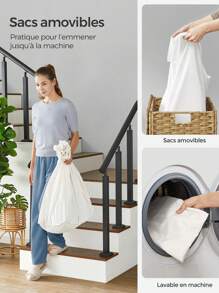 SONGMICS Laundry Baskets - 薑色 - 查看 5