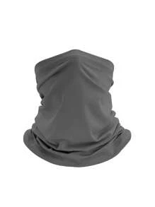 1 Packung Unisex Nackenwärmer - Sportlicher Stil, Polyester thermisch gefüttert, warm, verstellbar mit Zugband, einfarbig, gestrickt, multifunktional, geeignet für Outdoor-Aktivitäten