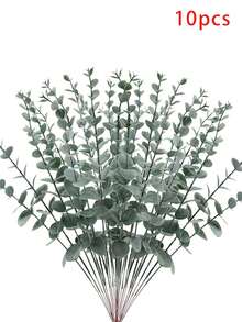 10/20 cây thân cây khuynh diệp nhân tạo màu xanh lá cây/vàng/trắng/đen trang trí lá, trang trí trung tâm tiệc cưới bó hoa trang trí nhà chủ đề khủng long rừng nhiệt đới vật dụng tiệc trang trí giáng sinh - Nhiều màu - Xem 17