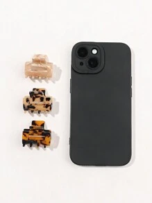 3 件方形发夹，适合日常造型，适合校园约会度假日常旅行休闲爪夹发夹发夹发夹发夹发夹，学校用品，大学秋冬发饰，适合女士蝴蝶结 - 彩色 - 查看 4