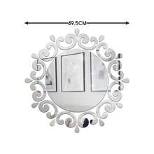 Modern Round Decorative Acrylic Mirror - 銀色 - 查看 2