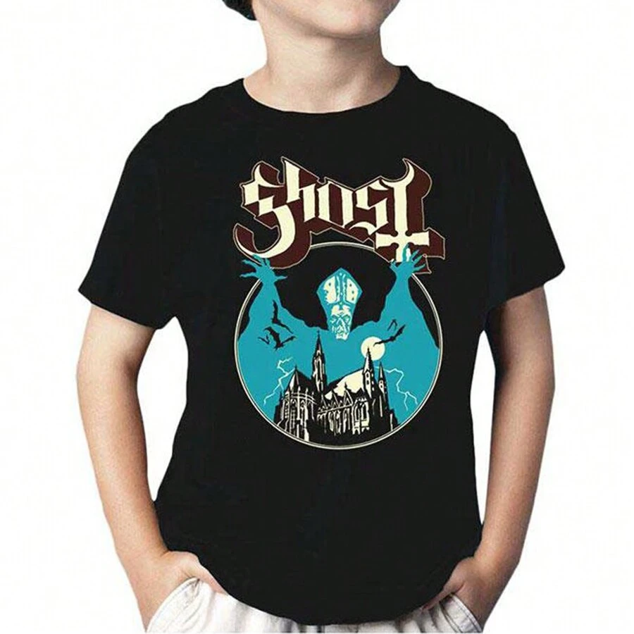 Ghost | Official Band Kids T-Shirt | Opus Eponymous - 48-Hour Fast Shipping!  - Black - View 1