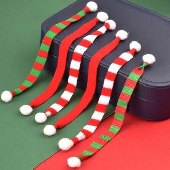 5pcs/10pcs Mini Scarves For Plush Toys, Wine Bottle Decor, Wedding Gifts, Valentine's Day, Thanksgiving, Christmas, Bridal Shower, Graduation, Assorted Colors, Suitable For All Holiday Decorations