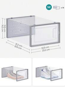 SONGMICS Shoe Boxes - Xám - Xem 4