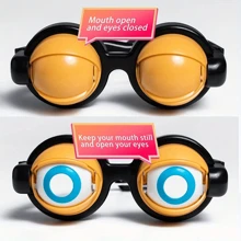Crazy Eye Glasses Novelty Toy For Adult Party Supplies, Funny Gag Gift For Christmas Birthday, Plastic Eyeglasses Surprise Toy For Easter