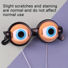 Crazy Eye Glasses Novelty Toy For Adult Party Supplies, Funny Gag Gift For Christmas Birthday, Plastic Eyeglasses Surprise Toy For Easter
