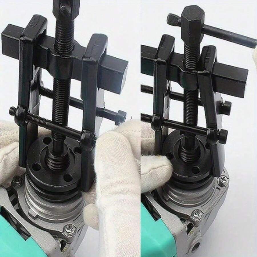 2.5" Adjustable Clamping Depth 2 Leg Gear Puller Hub Bearing Removal Pulley Tool - Black - View 1