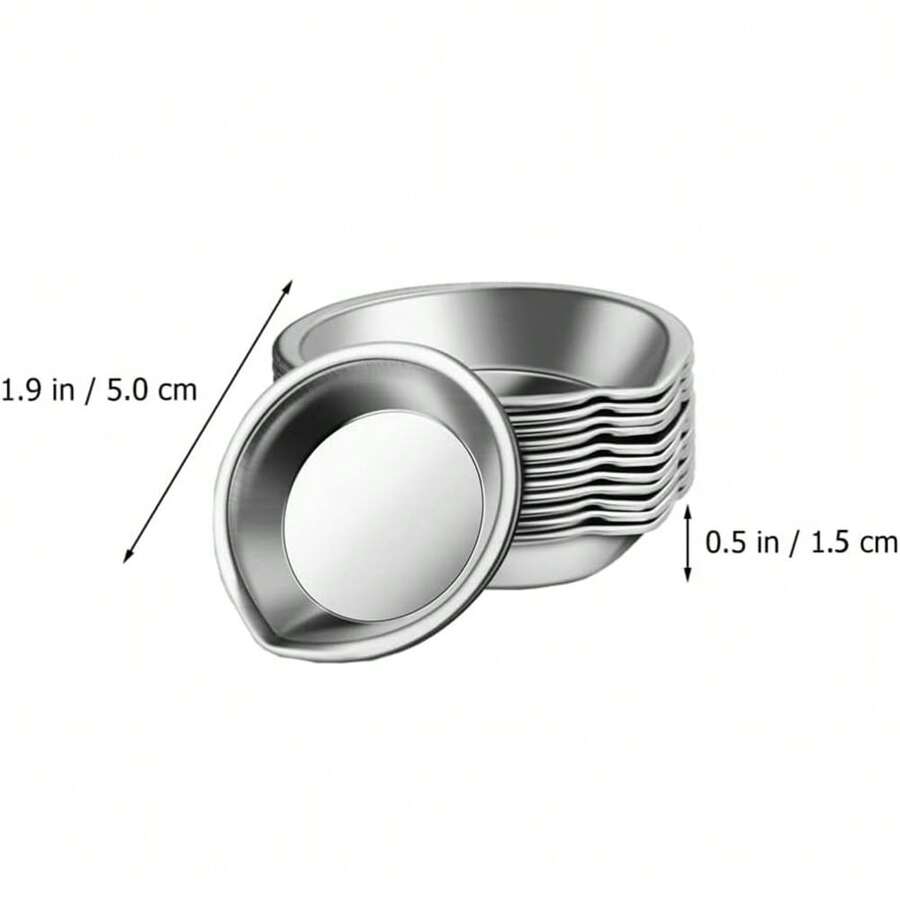 6Pack Stainless Steel Paint Palettes For Artists Multipurpose Metal