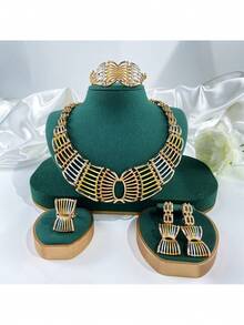 5 件蝴蝶结形项链时尚女士首饰套装适合送礼和聚会 - 蝴蝶結 - 查看 1