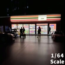 FirMate 1/64 Scale Car Model Display Case,Display Case,Scenic Diorama Display Car Park(Convenience Store Style) - Multicolor - View 5