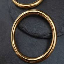 1 件时尚耳圈配重挂钩量规插头扩张器 316L 不锈钢磁性穿刺身体首饰 - 幾何形狀 - 查看 12