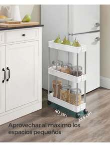 SONGMICS Storage Carts - White - View 2