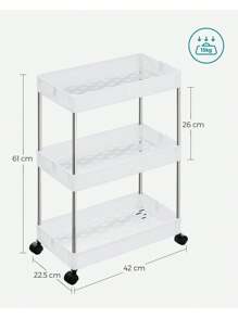 SONGMICS Storage Carts - White - View 8