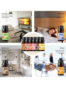 1/6pcs,Bakery Scented Essential Oil - 10ml Each, Aromatherapy Fragrance Oils For Diffusers, Candles, Humidifiers - Relaxing Scents Including Pumpkin Pie, Tiramisu, Vanilla Cake, And More Gifts Birthday Graduation