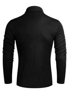 Men's Versatile Slim-Fit Long Sleeve Knit Turtleneck Sweater