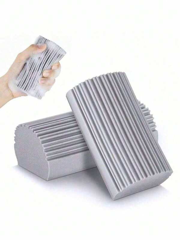 1 Set Cleaning Sponge & Duster For Floor, Vents, Mirrors, Ceiling Fans & Spider Web Removal, No Dust Scatter