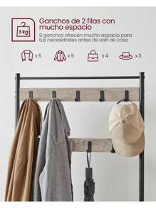 SONGMICS Coat Racks - 駝色 - 查看 3