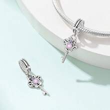 1 mặt dây chuyền ánh sao bằng đồng mạ bạc 925 thanh lịch - Hệ thống cổ điển lãng mạn, vòng tay vòng cổ tự làm, quà tặng ngày lễ tình nhân hoàn hảo, quà tặng sinh nhật - Bạc - Xem 10